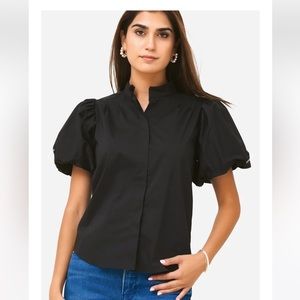 Frame, puff sleeve top